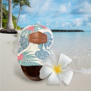 Floral Caribbean Cotton Twill Adjustable Snapback Baseball Caps